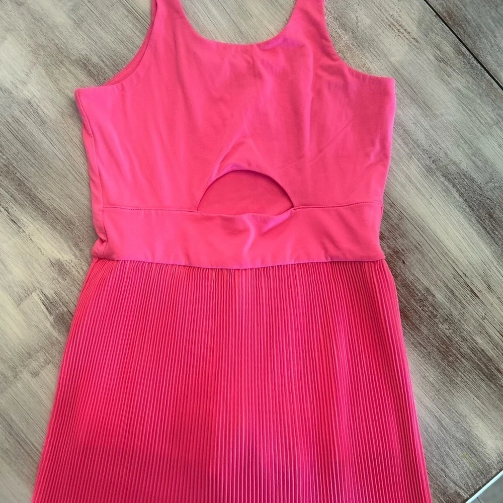 Kids Hot Pink Sleeveless Active Dress with shorts Size XL 14/16